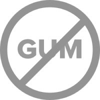 No gum allowed